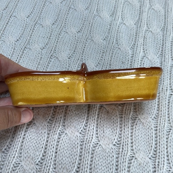 Pier 1 Imports small divided bowl condiment charcuterie Italy hand painted - Picture 7 of 12